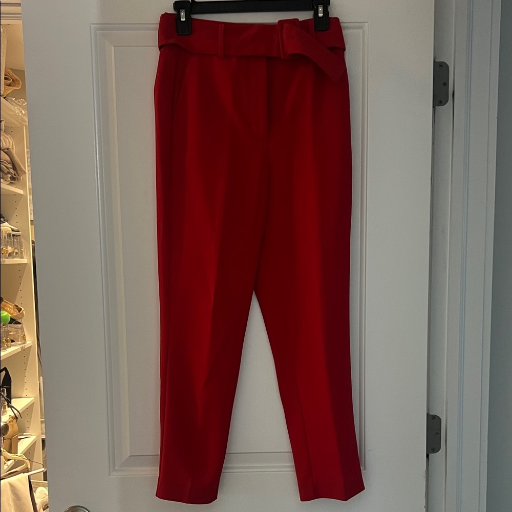 Aritzia Bold Red Ankle Pants